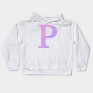 The Letter P Pink and Purple Kids Hoodie